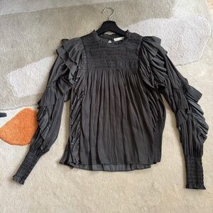 SOLD ULLA JOHNSON Ruffle Blouse